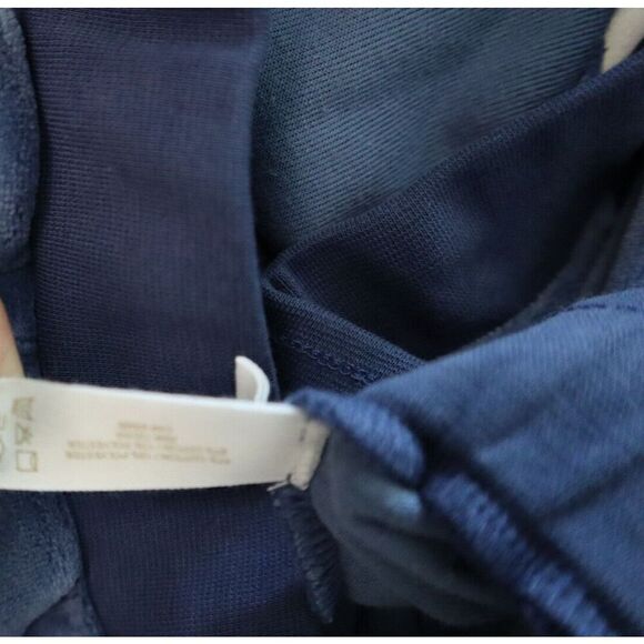 Skin Worlwide Women Sz 2/M Azure Blue Audriana Mid-Rise Velour Jogger Pants - Picture 5 of 14